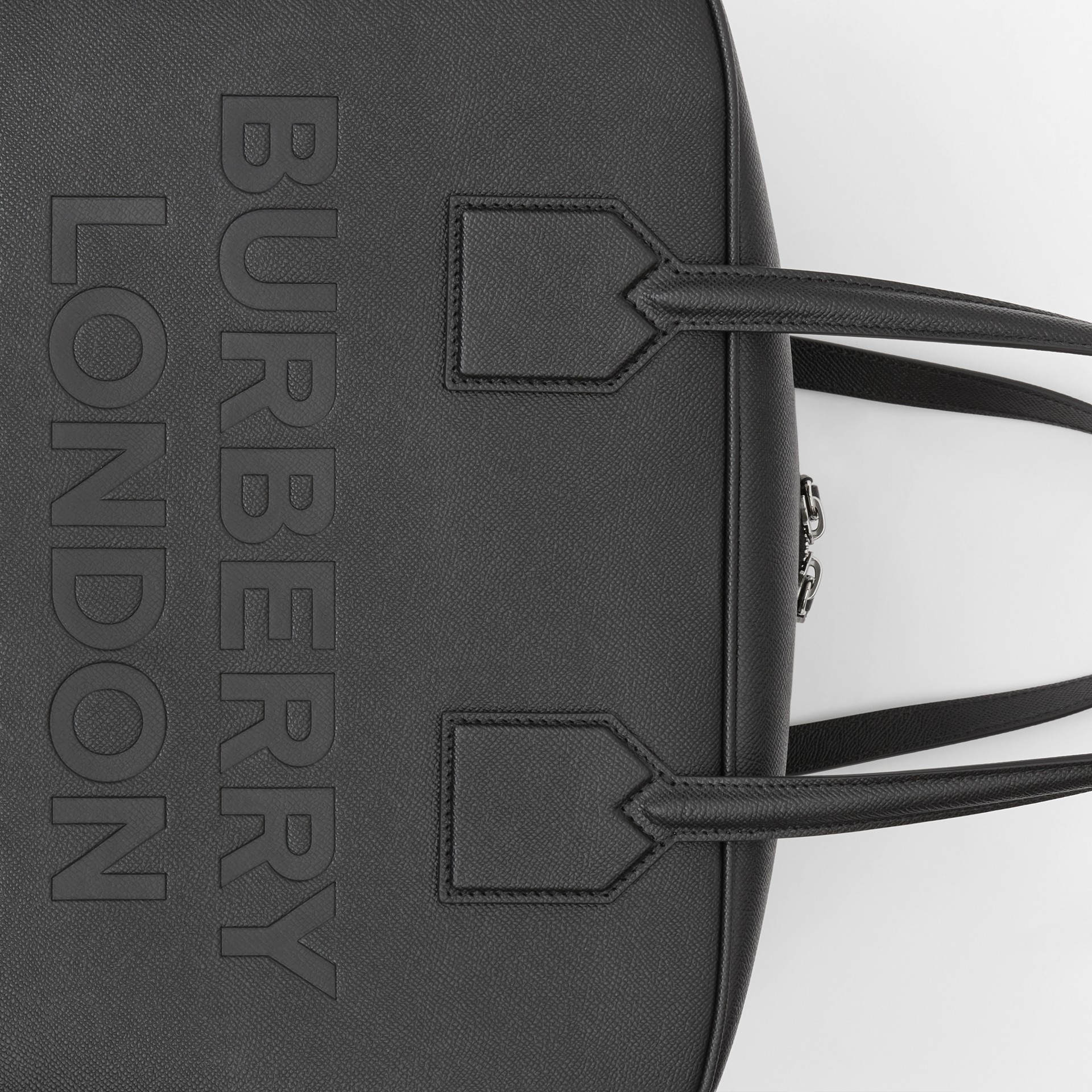 Large Leather Cube Bag in Black Burberry United States