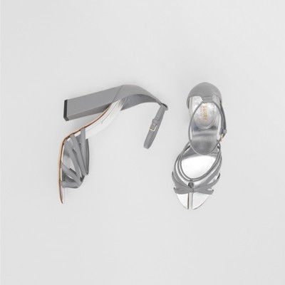 burberry sandals womens grey